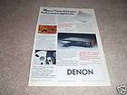 Denon DCD 1500II CD Player Ad from 1988