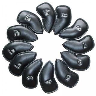 Heavy Duty Synthetic Leather Golf Iron Head Covers Fits TaylorMade 