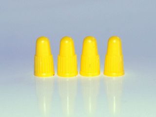 yellow presta valve caps