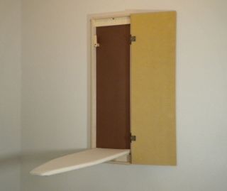 WALL MOUNT / RECESSED UNFINISHED BUILT IN IRONING BOARD HIDE AWAY 
