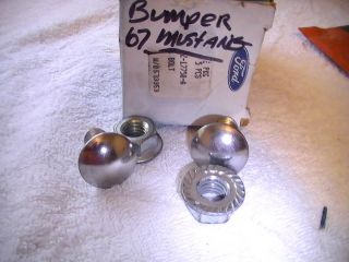 1965 66 67 68 MUSTANG SHELBY COUGAR NOS BUMPER BOLTS / NUTS