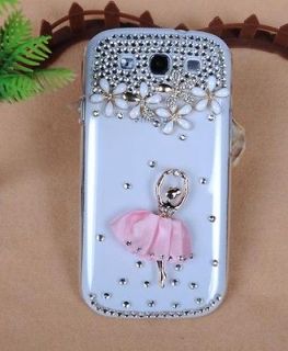 Newly listed Clear Ballet girl diamond Crystal Case Cover for Samsung 
