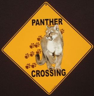 cougar crossing sign