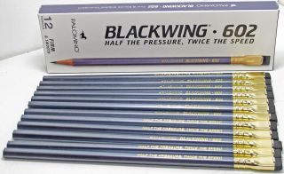 NEW Blackwing 602 Pencil 12 Pack (Dozen) Firm and Smooth   Top Quality 