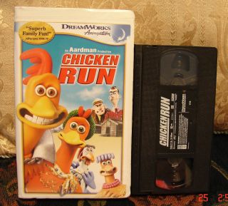 DreamWorks Chicken Run VHS VIDEO DREAMWORKS Family FUN! Movie MINT 
