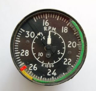RAF Aircraft Jet Engine Tachometer RPM Gauge Westland Wessex 