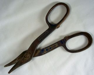 Vintage Crescent 7 Duckbill Tin Snips Metal Shears Cutters No. T 47