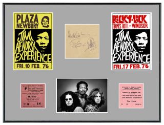Jimi Hendrix Experience Memorabilia Posters Tickets Autographs