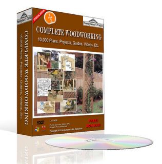 Complete Woodworking 10,000 Plans, Projects, Guides DVD