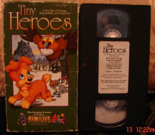 Feature Films For Families TINY HEROES Vhs Video  We Ship Unlimited 