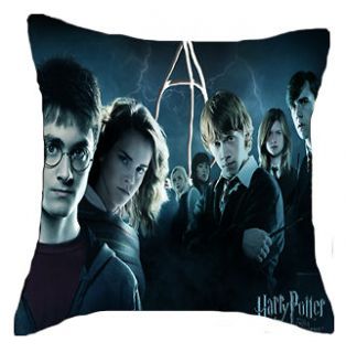 Harry Potter 7 Cushion Pillow Case 2 Side Bed Home Gift