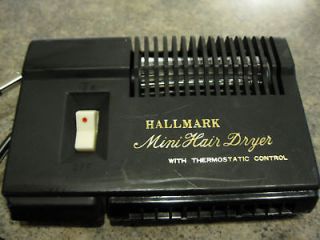 VTG HALLMARK Mini Hand Held Hair Dryer Travel EXC