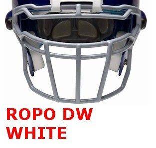 Schutt ION 4D Carbon Steel Football Facemask ROPO DW WHITE