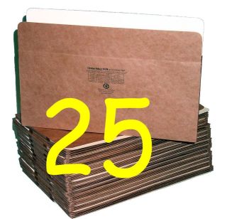 25) LEGAL size Redrope 3 1/2 Expansion Accordion Folders Expanding 