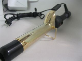 HOT TOOLS 1 BLACK AND GOLD PROFESSIONAL CURLING IRON MODEL HT1181