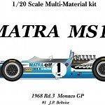 20 KIT MATRA MS 11 MONACO GP 1968  MODEL FACTORY HIRO