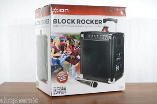 ION Audio IPA16 BLOCK ROCKER AM/FM Portable Speaker System for iPod