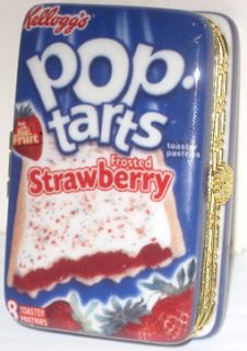 KELLOGGS POP TARTS PASTRIES STRAWBERRY PASTRY PORCELAIN HINGED 