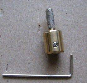   STAINED GLASS GRINDER BIT HEAD 4 INLAND OR GLASTAR TOP QUALITY BRASS