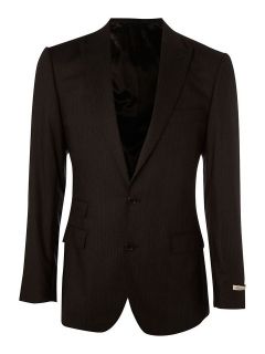 Kenneth Cole Flannel Pinstrip Formal Jacket In Charcoal From House Of 