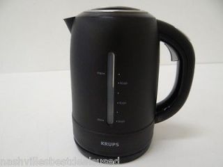 KRUPS FLF2J4 Cordless Electric Kettle Black and Stainless Steel Up To 