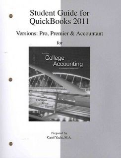 QUICKBOOKS 2011 VERSIONS PRO, PREMIER & ACCOUNT   CAROL YACHT 