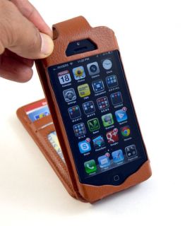 Navor Flip Wallet Card Leather Case for iPhone 5 Book Style 5 Pockets 