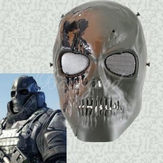 Skull Skeleton Army Airsoft Paintball BB Gun Full Ghost Face Game 