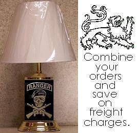 Military Table Lamp Mess With the Best Army Ranger NEW