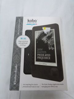New Kobo Wireless Wi Fi eBook Reader Tablet FREE SHIPPING B4 59 009