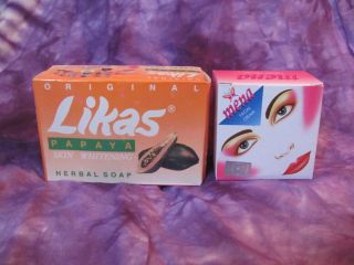 Likas Herbal Papaya Skin Lightening Soap Bar + 3gm Mena Face 