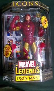 Marvel Legends Icons Iron Man(yellow) Variant New In Package TOY BIZ 