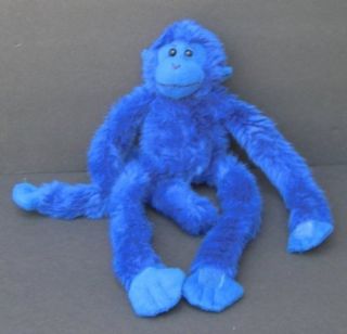 12 Dark Blue MONKEY Plush Long Arms Legs FIESTA Stuffed Animal