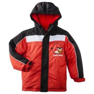 ANGRY BIRDS ROVIO Boys Fleece Lined Winter Coat Jacket NWT Size 4, 5 