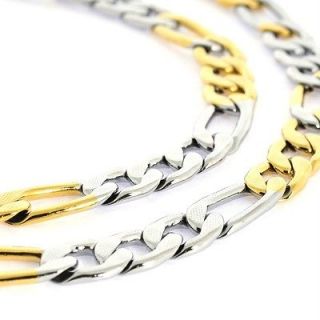   50g 18K Solid Yellow and White Gold Filled Necklace Chain C012