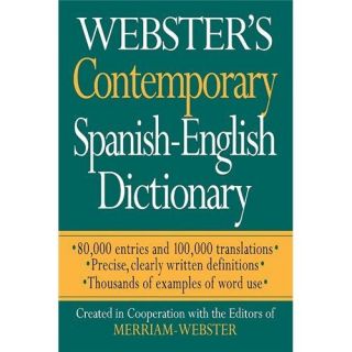  Websters Contemporary Spanish English Dictionary   Merriam Webster 