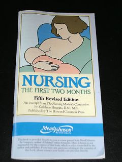 MEAD JOHNSON nursing the first two months BOOK parents BABY really 
