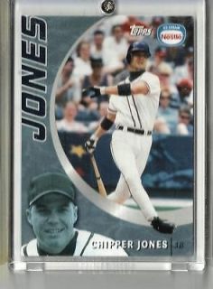 CHIPPER JONES 2001 TOPPS NESTLE ICE CREAM CARD # 2 OF 6 nm MLB BRAVES 