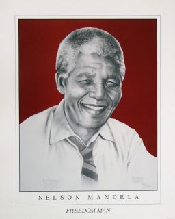 Nelson Mandela Print by Romeo Lopez, Signed Ltd. Ed.
