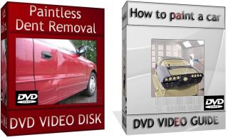 Learn How To Spray Paint A Car & Paintless Dent Removal 2x DVD Video 