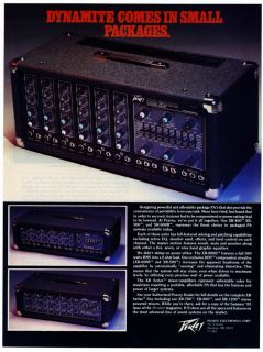Peavey Electronics XR 400 PA System Vintage Magazine Print 