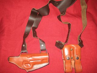   Tan Leather Shoulder Holster For G19,G28,G28,G2​7 With Ammo Carrier