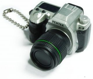 Pentax Capsule Mini Camera Keychain K 5 Limited Silver Camera *New*
