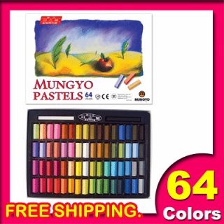 Mungyo 64 Color Soft Pastels Half Size, Square Type Pastel Set for Art 