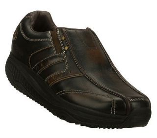 SKECHERS SHAPE UPS Dark Brown STRIDER X WEAR Shoes MENS 11 45 *NEW 
