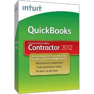 QuickBooks Premier Contractor 2012 (3 installs) Includes free Pro 