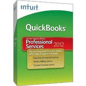 QuickBooks Premier Professional Services 2012 *** NEW IN BOX *** SKU 
