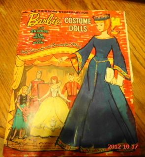 Vintage Barbie Costume Dolls Paper Dolls