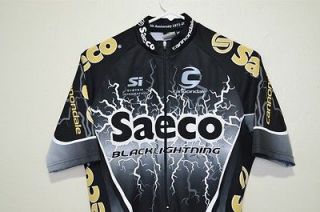 Cannondale 30th Anniversary Saeco Black Lightning jersey size Medium 