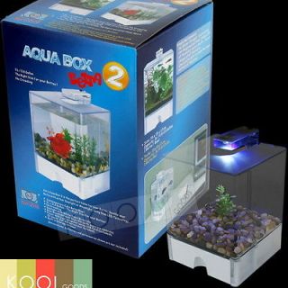 BETTA AQUA BOX TANK BOWL NANO USB/BATTERY POWERED + LED